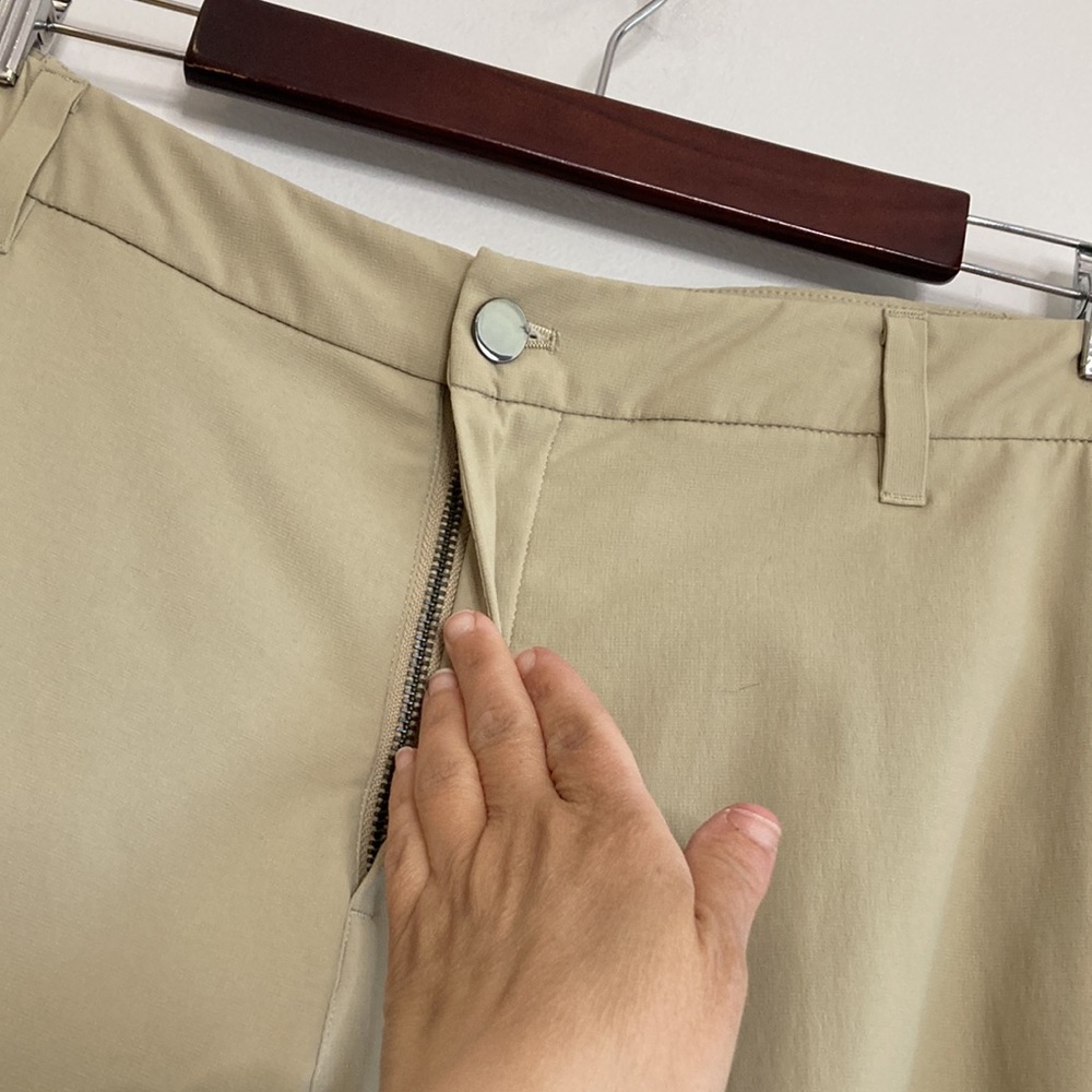 Lululemon Commission Golf Pants Mens 38 x 28 Beige Stretch Water Resistant Chino - Picture 5 of 16